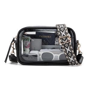 Clear Purse, Clear Bag Stadium Events, Shine Black Uwu ^-^